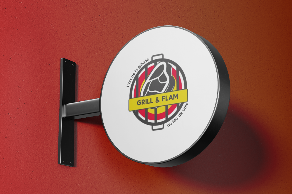 Round Outdoor Sign Mockup (1)